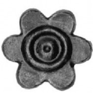 52.144.01 Decorative Garden Fence Cast Steel Flowers And Leaves