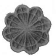 52.145 Decorative Garden Fence Cast Steel Flowers And Leaves