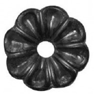 52.146 Decorative Garden Fence Cast Steel Flowers And Leaves