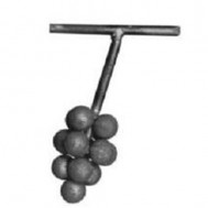 52.212.01 Decorative Garden Fence Cast Steel Flowers And Leaves