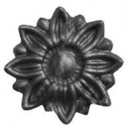 52.300 Decorative Garden Fence Cast Steel Flowers And Leaves