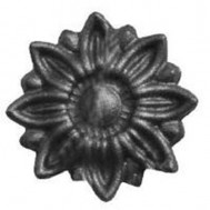 52.301 Decorative Garden Fence Cast Steel Flowers And Leaves