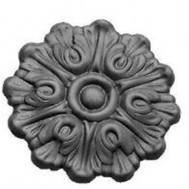 52.303 Decorative Garden Fence Cast Steel Flowers And Leaves