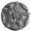 52.304.01 Decorative Garden Fence Cast Steel Flowers And Leaves