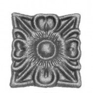 52.306 Decorative Garden Fence Cast Steel Flowers And Leaves