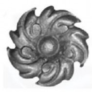 52.308 Decorative Garden Fence Cast Steel Flowers And Leaves