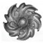52.308 Decorative Garden Fence Cast Steel Flowers And Leaves