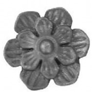 52.310 Decorative Garden Fence Cast Steel Flowers And Leaves
