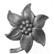 52.314 Decorative Garden Fence Cast Steel Flowers And Leaves