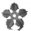 52.315 Decorative Garden Fence Cast Steel Flowers And Leaves