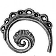 52.316 Decorative Garden Fence Cast Steel Flowers And Leaves