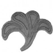 52.317 Decorative Garden Fence Cast Steel Flowers And Leaves
