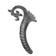 52.400 Decorative Garden Fence Cast Steel Flowers And Leaves