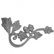 52.404 Decorative Garden Fence Cast Steel Flowers And Leaves