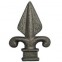 Decorative Cast Iron / Steel Spear Points Railheads