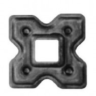 44.068 Decoration Metal Fence Gates Wrought Iron Bases