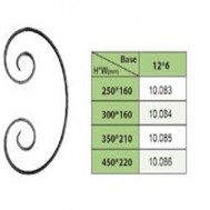 10.083-10.086 Wrought Iron House Gate Designs Steel Scroll