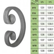10.091-10.099.01 Wrought Iron House Gate Designs Steel Scroll
