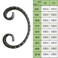 10.091.04-10.099.05 Wrought Iron House Gate Designs Steel Scroll
