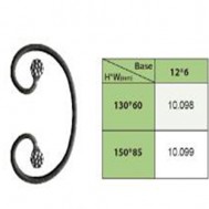 10.098-10.099 Wrought Iron House Gate Designs Steel Scroll