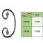 10.098-10.099 Wrought Iron House Gate Designs Steel Scroll
