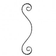 10.130.01 Wrought Iron House Gate Designs Steel Scroll