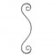 10.130.01 Wrought Iron House Gate Designs Steel Scroll