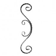 10.131.01 Wrought Iron House Gate Designs Steel Scroll