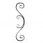 10.131.01 Wrought Iron House Gate Designs Steel Scroll