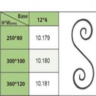 10.179-10.181 Wrought Iron House Gate Designs Steel Scroll