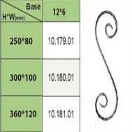 10.179.01-10.181.01 Wrought Iron House Gate Designs Steel Scroll