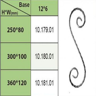 10.179.01-10.181.01 Wrought Iron House Gate Designs Steel Scroll