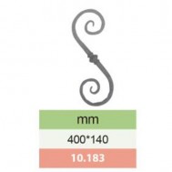 10.183  Wrought Iron House Gate Designs Steel Scroll