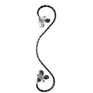 10.256.01 Wrought Iron House Gate Designs Steel Scroll