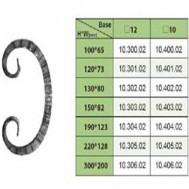 10.300.02-10.406.02 Wrought Iron House Gate Designs Steel Scroll