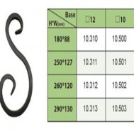 10.310-10.503 Wrought Iron House Gate Designs Steel Scroll