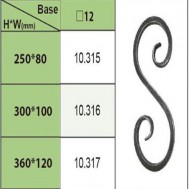 10.315-10.317 Wrought Iron House Gate Designs Steel Scroll