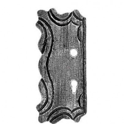 SIMEN METAL 63.109 Ornamental Wrought Iron Lock Plate For Gate