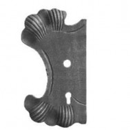 SIMEN METAL 63.123 Ornamental Wrought Iron Lock Plate For Gate