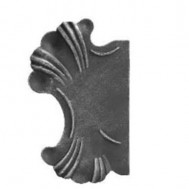 SIMEN METAL 63.125 Ornamental Wrought Iron Lock Plate For Gate