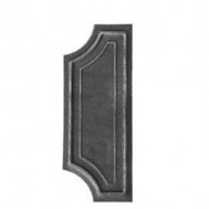 SIMEN METAL 63.129.01 Ornamental Wrought Iron Lock Plate For Gate