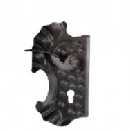 SIMEN METAL 63.173 Ornamental Wrought Iron Lock Plate For Gate