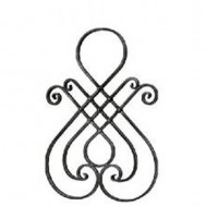 13.050 Main Gate Design Wrought Iron Rosettes Panels For Garden
