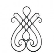 13.051 Main Gate Design Wrought Iron Rosettes Panels For Garden