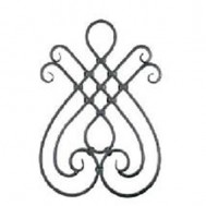 13.051.02 Main Gate Design Wrought Iron Rosettes Panels For Garden
