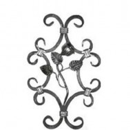 13.052 Main Gate Design Wrought Iron Rosettes Panels For Garden