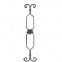 13.055 Main Gate Design Wrought Iron Rosettes Panels For Garden