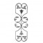 13.057 Main Gate Design Wrought Iron Rosettes Panels For Garden