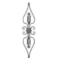 13.058 Main Gate Design Wrought Iron Rosettes Panels For Garden