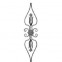 13.058 Main Gate Design Wrought Iron Rosettes Panels For Garden